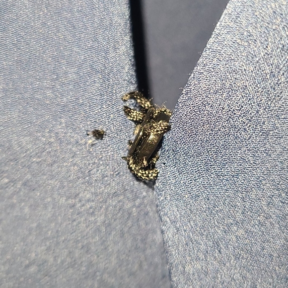 Halston silky, navy short sleeved jumpsuit - Picture 3 of 7